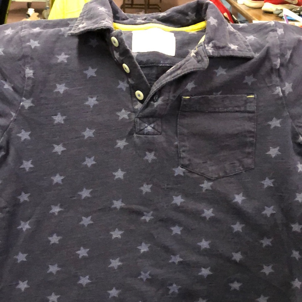 Mini Boden  boys 7-8 cotton polo shirt
